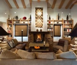 Chalet Amande: Fireplace